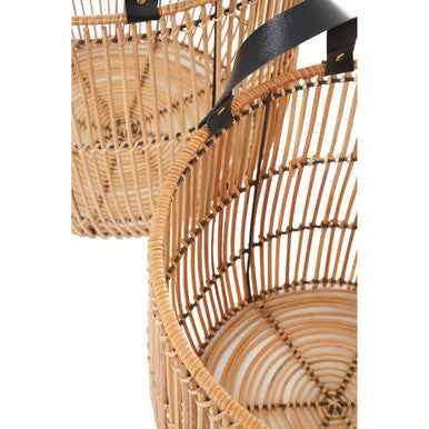 Batu Set Of 2 Natural Rattan Baskets