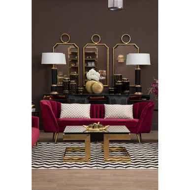 Bosie Kensington Townhouse Cream And Gold Check Cushion