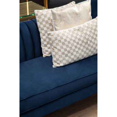 Bosie Kensington Townhouse Cream And Gold Check Cushion