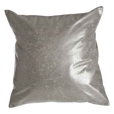 Bosie Kensington Townhouse Crush Leather Effect Silver Cushion