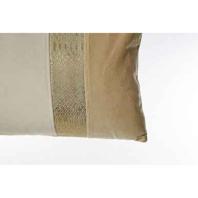 Bosie Kensington Townhouse Cream And Gold Rectangular Cushion