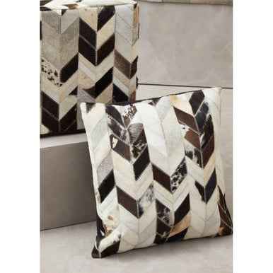 Bosie Safira Black And White Patchwork Cushion Cover