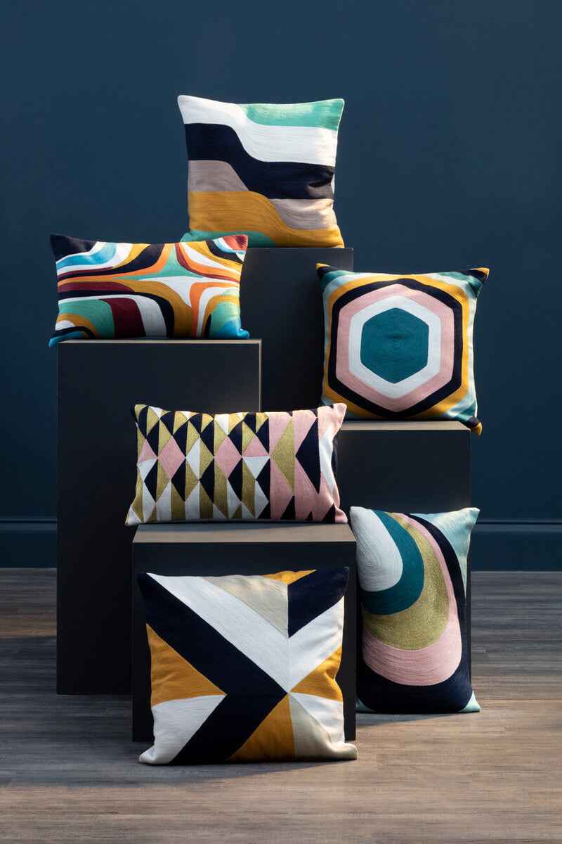 Bosie Ozella Curved Stripes Cushion