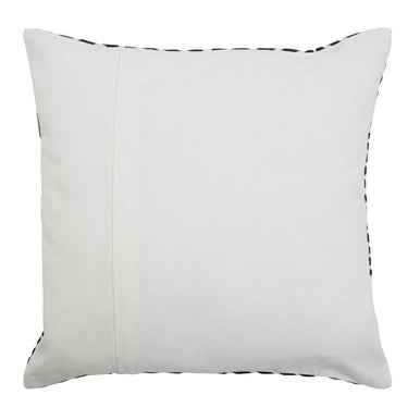 Bosie Ozella Black And White Square Embroidered Cushion