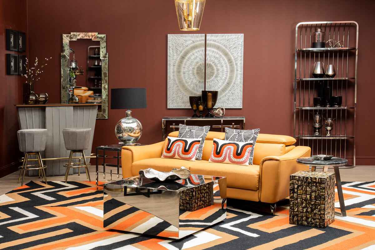 Bosie Ozella Curve Pattern Rectangular Cushion