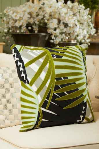 Bosie Ozella Botanical Green Cushion