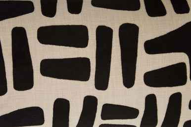 Bosie Ozella Natural And Black Rectangular Cushion