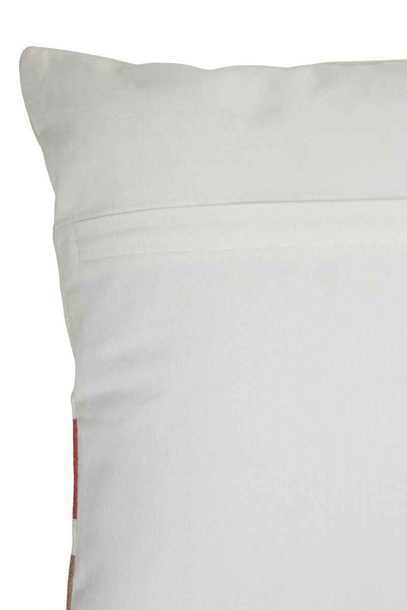 Bosie Ozella Red And White Tonal Cushion
