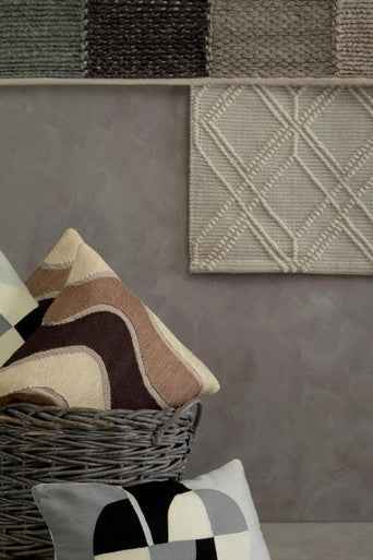 Bosie Ozella Circular Print Embroidered Rectangular Cushion