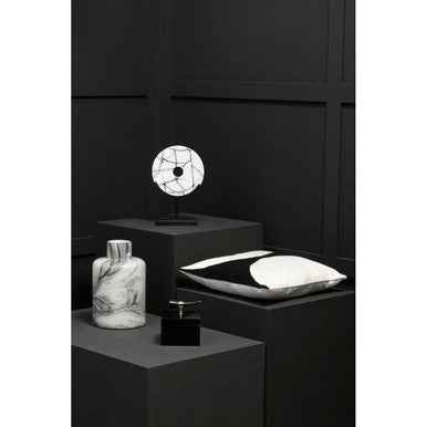 Bosie Ozella Black And White Semi Circular Design Cushion