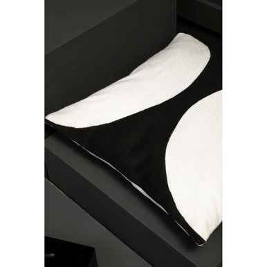 Bosie Ozella Black And White Semi Circular Design Cushion