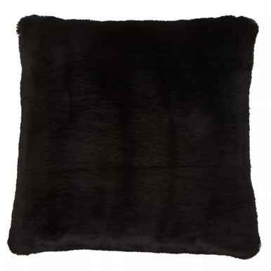 Bosie Lamina Black Square Fur Cushion