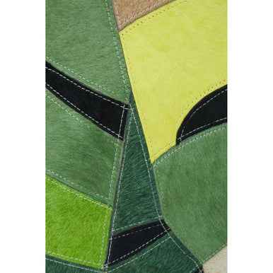 Bosie Safira Botanical Hair on Leather Cushion