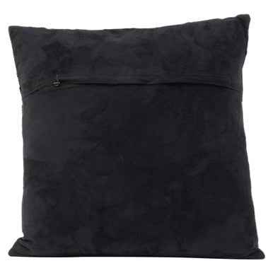 Bosie Safira Black And Grey Hair on Leather Cushion