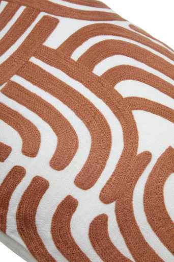 Bosie Ozella Natural and Terracotta Cushion