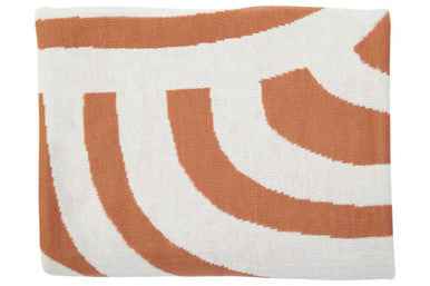Bosie Ozella Natural And Terracotta Throw