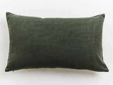Bosie Ozella Natural And Green Rectangular Cushion