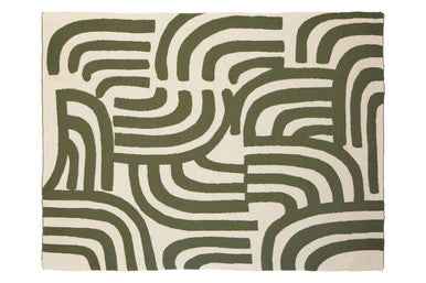 Bosie Ozella Natural And Green Throw