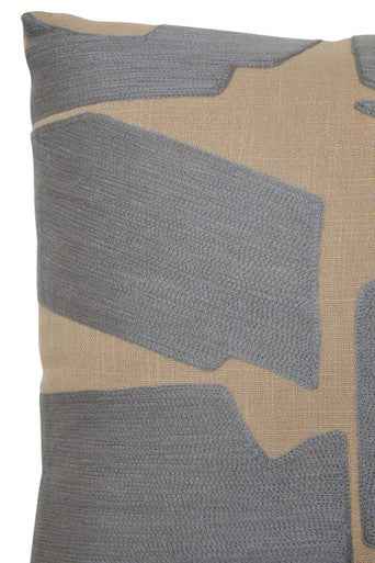 Bosie Ozella Natural And Grey Square Cushion