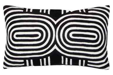 Bosie Ozella Black And White Cushion