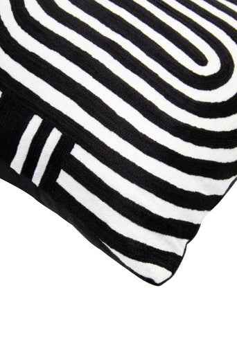 Bosie Ozella Black And White Cushion