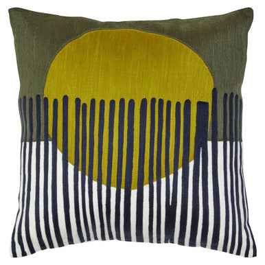 Bosie Ozella Green And White Cushion