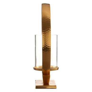 Cirqua Medium Gold Finish Candle Holder