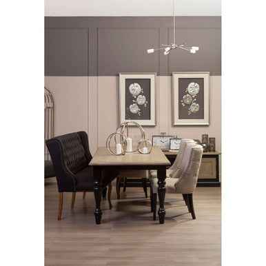 Nason Silver Leaf Design Framed Wall Art