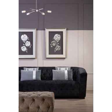 Nason Silver Leaf Design Framed Wall Art