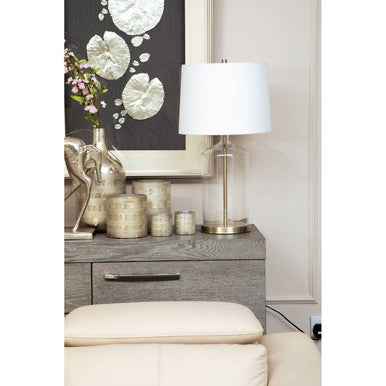 Nason Silver Leaf Design Framed Wall Art