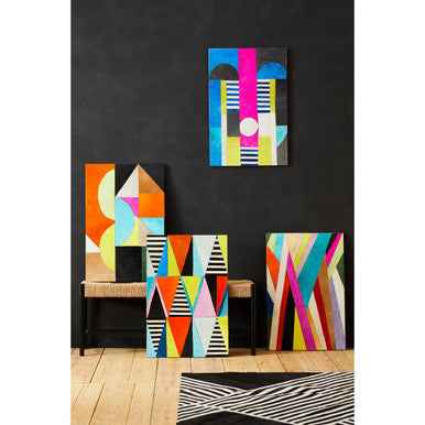 Safira Genuine Leather Multicoloured Wall Art
