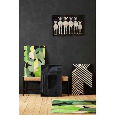Safira Leather Patchwork Zebra Wall Art