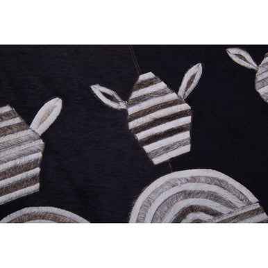 Safira Leather Patchwork Zebra Wall Art