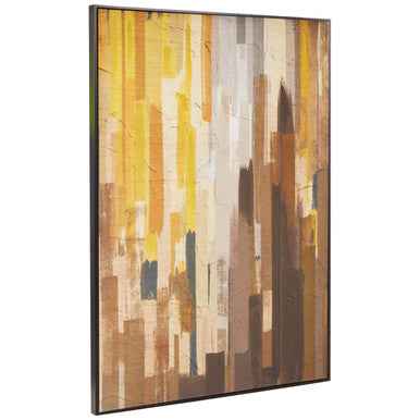 Astratto Ochre Canvas Wall Art