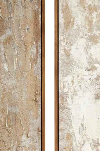 Astratto Set Of 2 Neutral Hued Textured Wall Art
