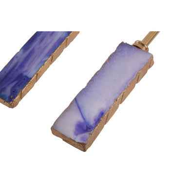 Bowerbird Agata Blue Warm Metallic Serving Set