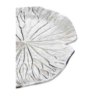 Salma Silver Finish Lotus Leaf Cake Stand