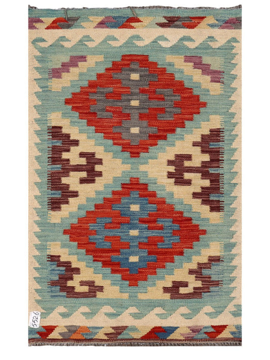 Maimana Afghanistan Kilim Rug - 120 x 75 cm