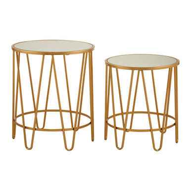 Avantis Set Of 2 Hairpin Design Side Tables