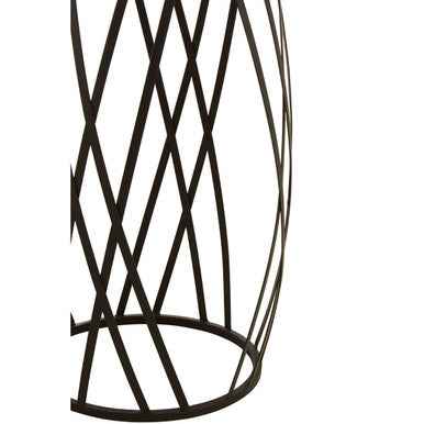 Avantis Set Of 2 Black Metal Round Side Tables