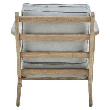 Harry Grey Linen oak frame Armchair