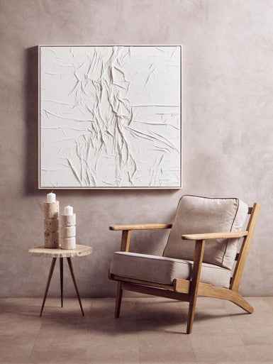 Harry Grey Linen oak frame Armchair