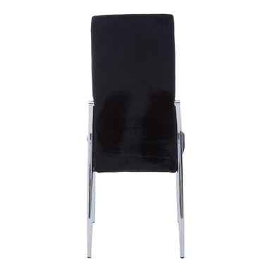 Tamzin Black Velvet High Back Dining Chair