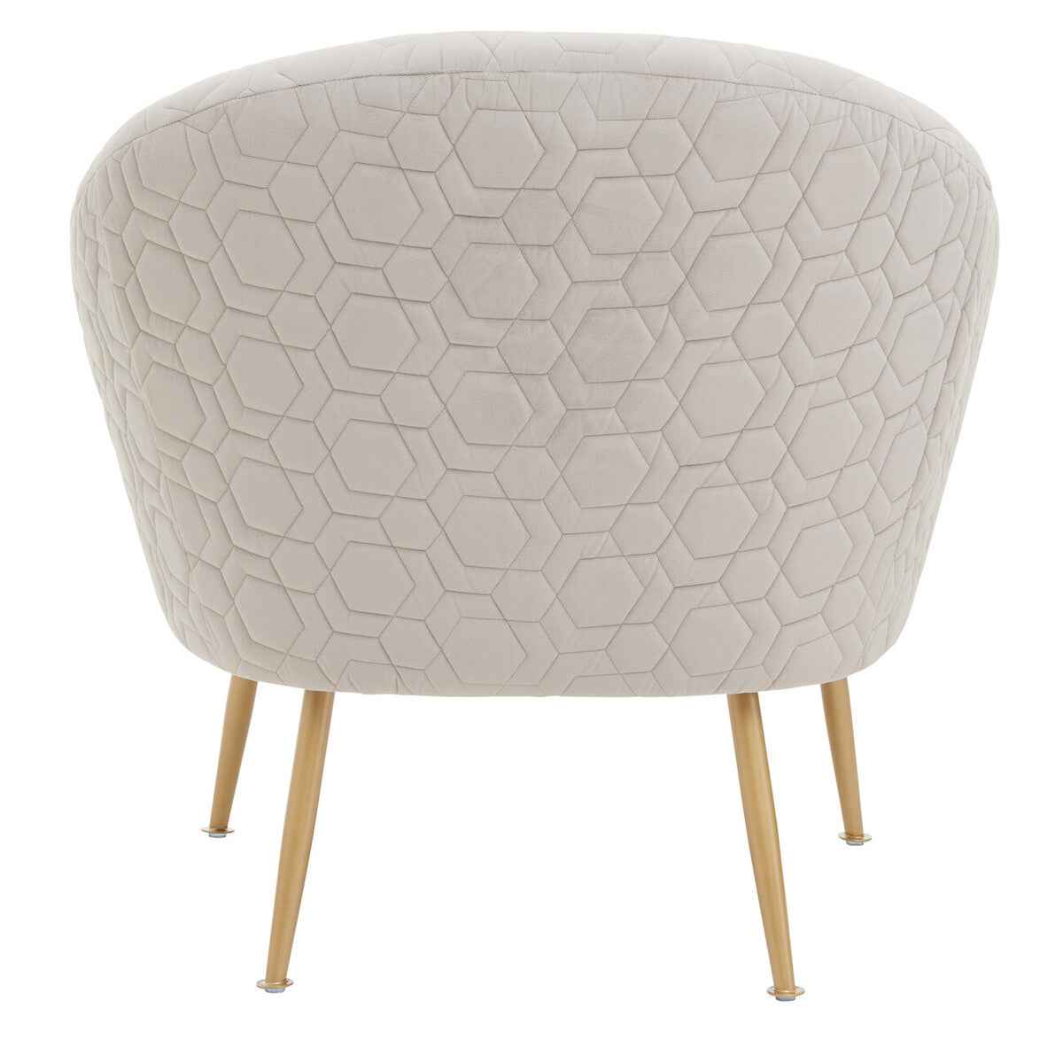 Tania Beige velvet Occasional Chair