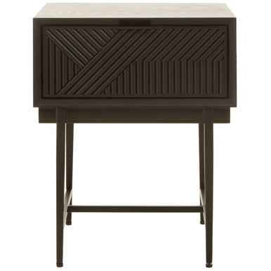 Jakara Black Finish Side Table