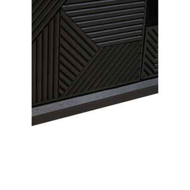 Jakara Black Finish Wooden Media Unit