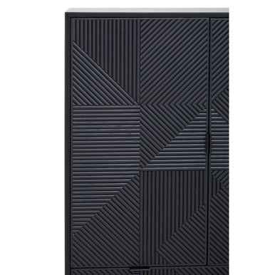 Jakara Black Finish Wooden Cabinet