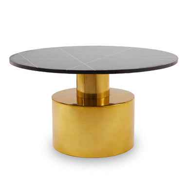 Rabia Coffee Table With Black Marble Top