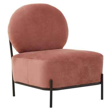 Haya Dusky Rose Velvet Chair