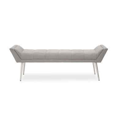 Gilden Grey Bench With Angular Base